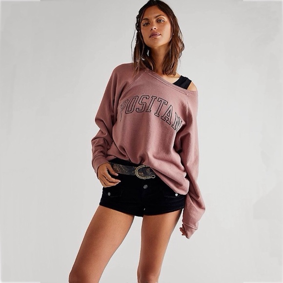 free people x retrobrand positano sweatshirt - Picture 2 of 9